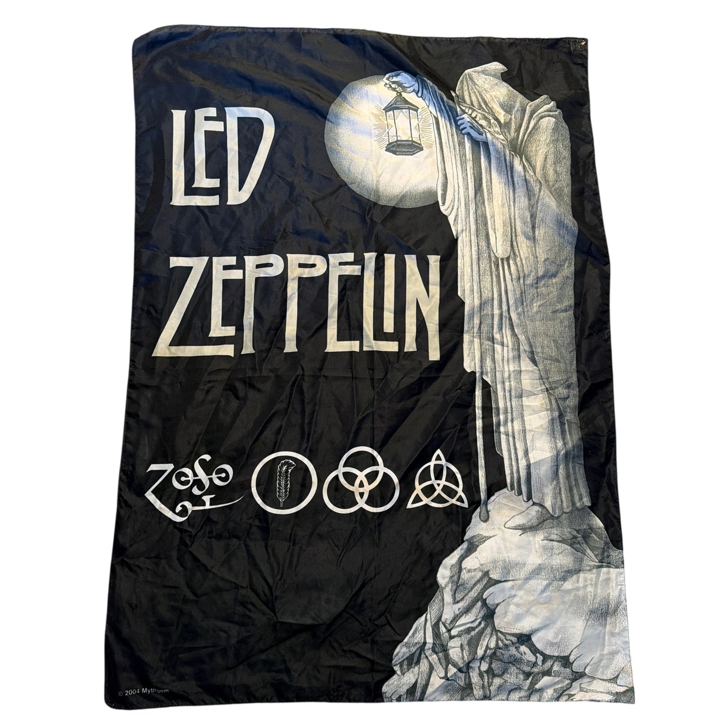 Led Zeppelin Fabric Flag Banner 2004 Mythgem 40 x 29 in