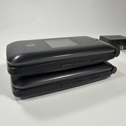Alcatel Cingular Flip 2 4044O AT&T Flip Phones Lot of 2 With Chargers
