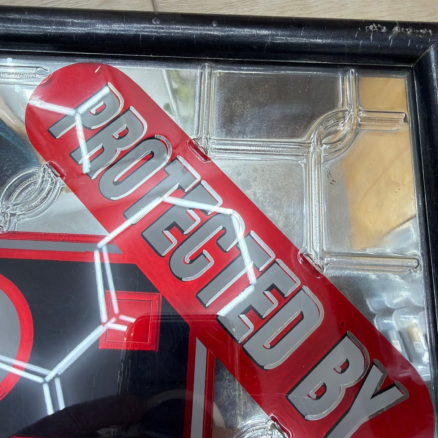 Red Dog Beer Bar Mirror Sign Plank Road Brewery 19 x 19