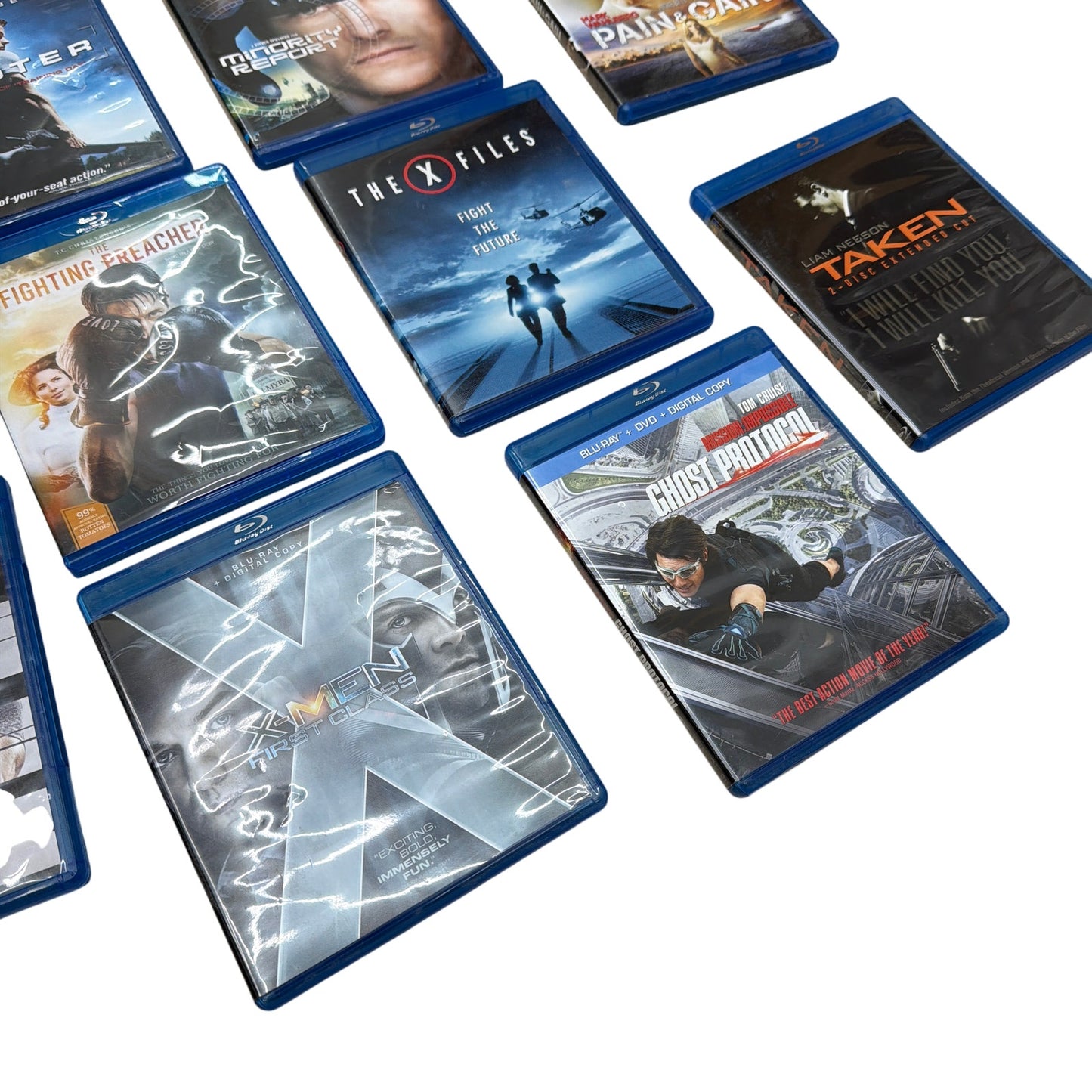 10 Blu-ray Movie Lot: Shooter, Minority Report, Live Die Repeat, X-Men