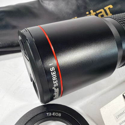 Vivitar Series 1 500mm f/8 Telephoto Lens T-Mount with T2-EOS Adapter
