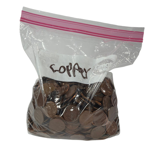 5 lb 7.7 oz Bag of Lincoln Copper Pennies 1959–1982 Mixed Dates Unsearched