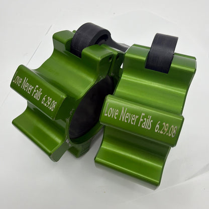 REP OSO Barbell Collars Green Pair Made in USA
