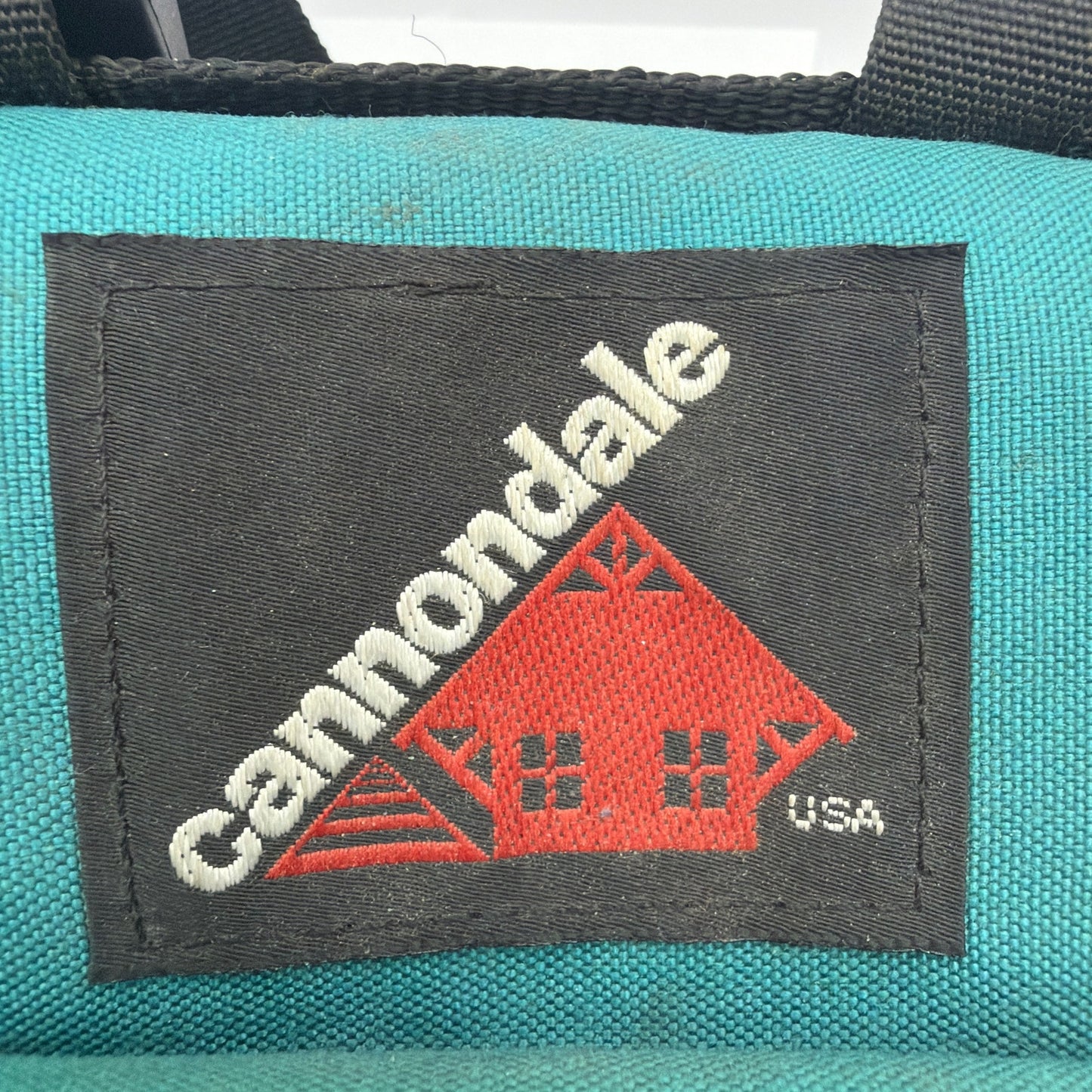 Vintage Cannondale USA Teal Bicycle Bag 9 x 8 x 4