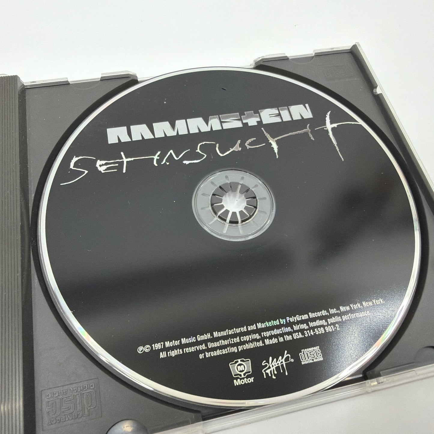 Rammstein Sehnsucht CD 1997 Motor Music 314-539-901-2 Made in USA