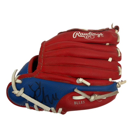 Rawlings PL19SR 9 Inch Youth Baseball Glove Red Blue