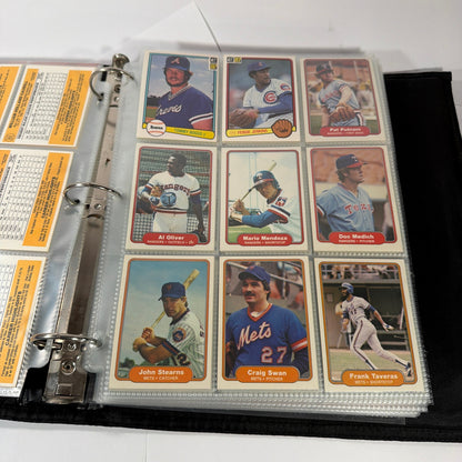 250+ Vintage Baseball Cards Lot in PenTab PRO Binder Topps Bowman O-Pee-Chee