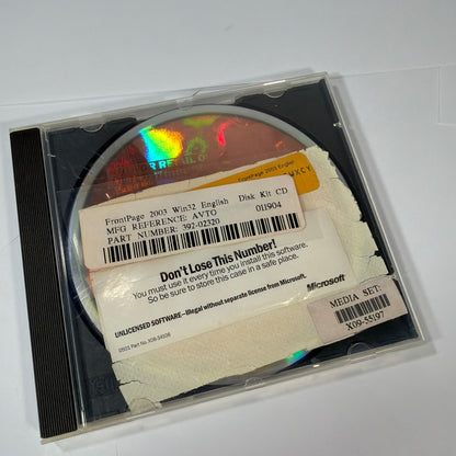 Microsoft Office FrontPage 2003 Win32 English CD Disk Kit with Product Key 392-0