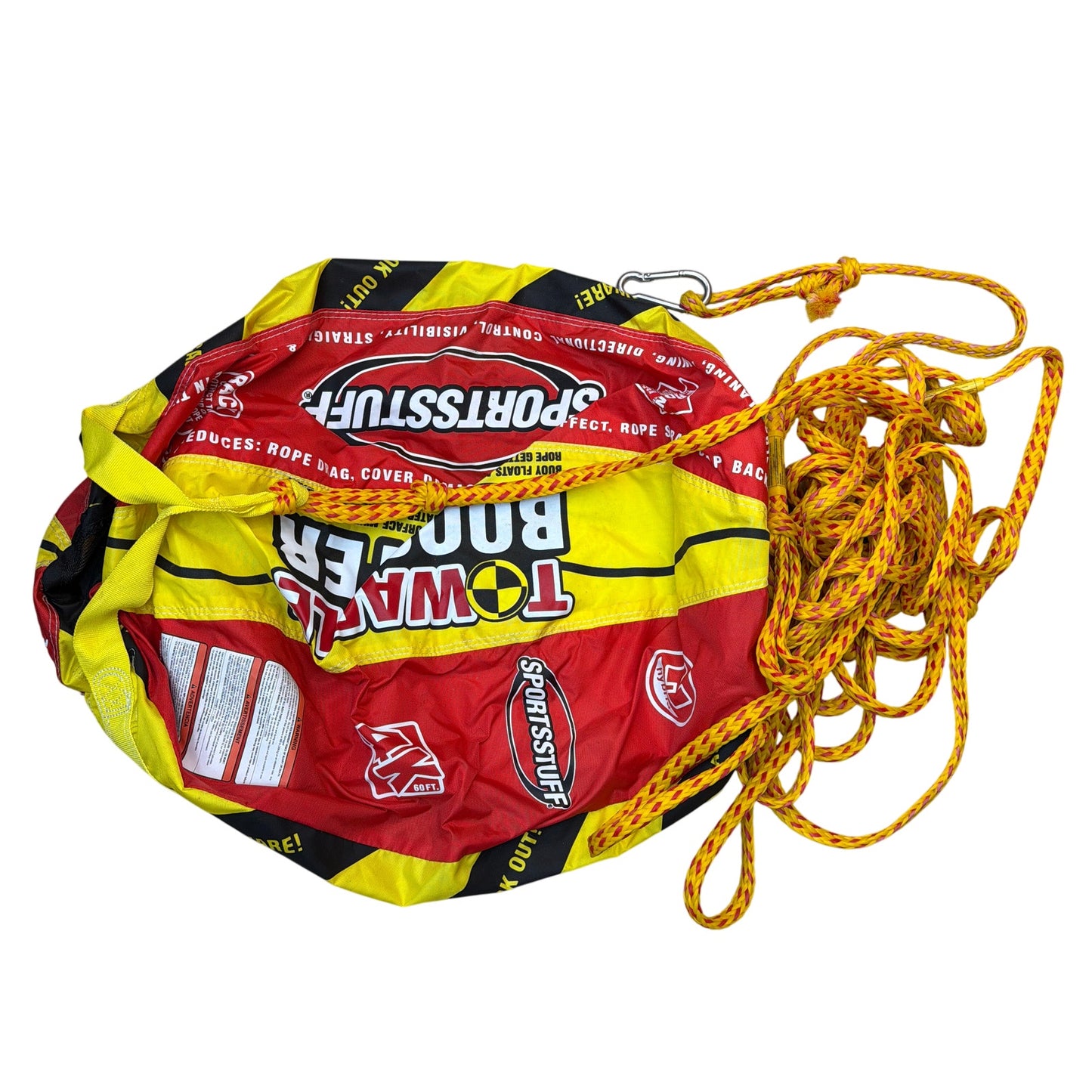 Sportsstuff Towable Boat Tube With 60 Ft Rope Red Yellow