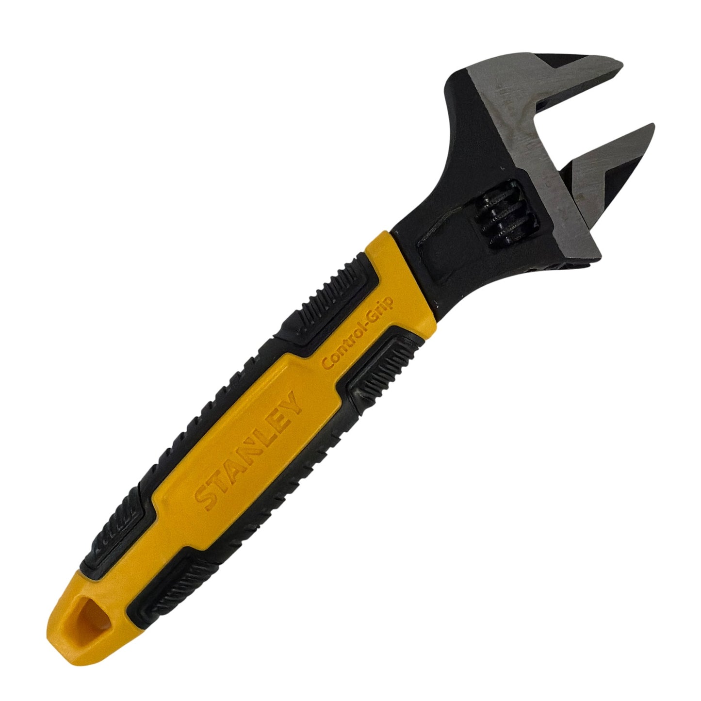 Stanley 90-948 8 Inch Adjustable Wrench Yellow Black Control Grip