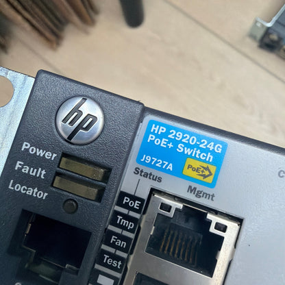 Lot of 4 HP 2920-24G PoE+ J9727A 24-Port Gigabit Switches