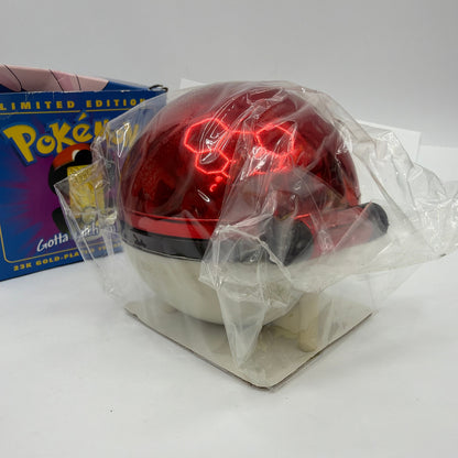 1999 Pokémon Burger King Jigglypuff 23K Gold Plated Card Poké Ball Box