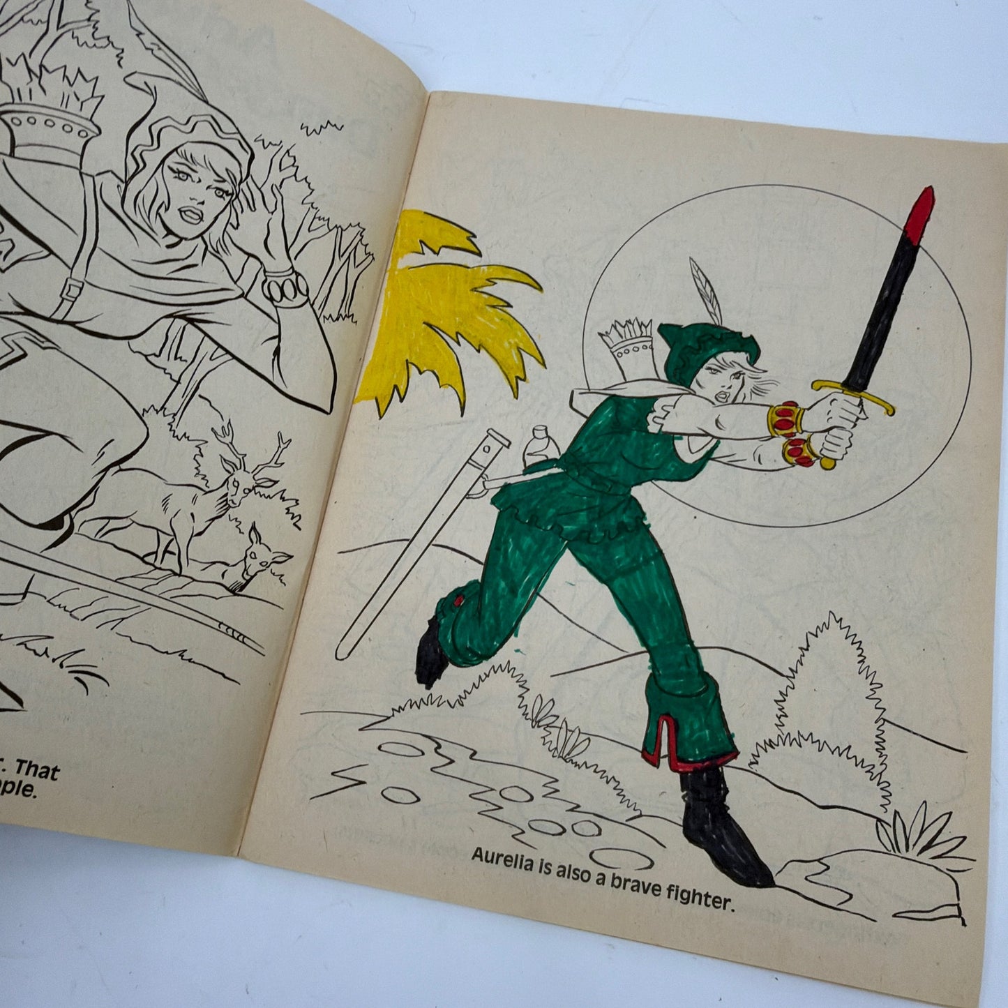 1983 Advanced Dungeons & Dragons Characters Coloring Book TSR Marvel ISBN 0-9397