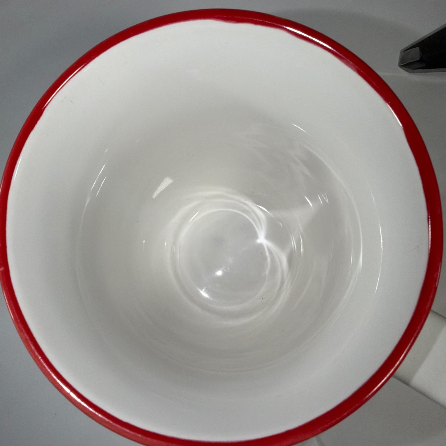 Starbucks Coffee Co ESTD 1971 Ceramic Mug 16 fl oz White Red Trim 2008