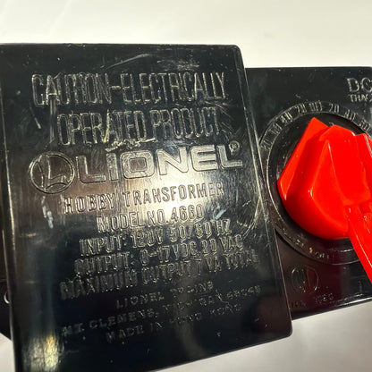 Lionel Hobby Transformer Model 4660 Train Power Controller Black Red Knob