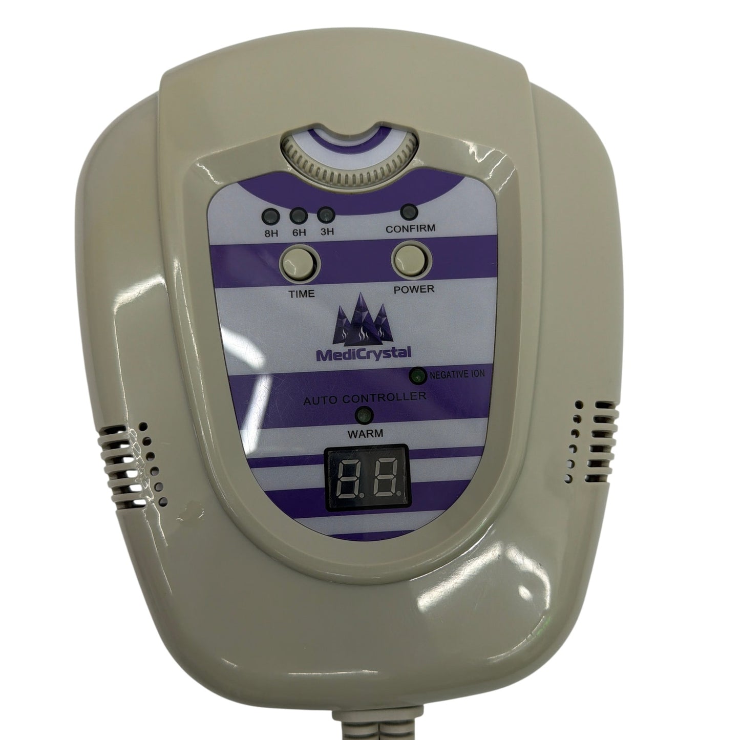 MediCrystal Amethyst Mat Pro Auto Controller Replacement Unit Beige Purple
