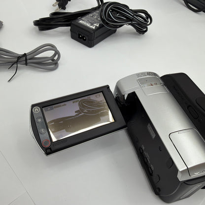 Sony Handycam DCR-SR46 Hybrid HDD Camcorder 40x Carl Zeiss Tested w/ Charger