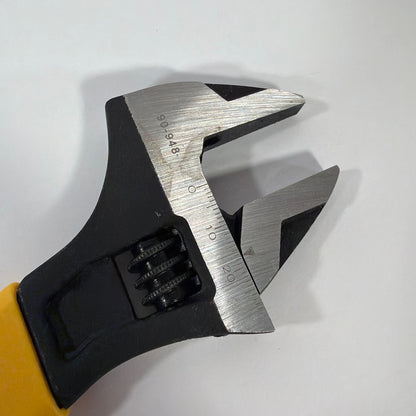 Stanley 90-948 8 Inch Adjustable Wrench Yellow Black Control Grip
