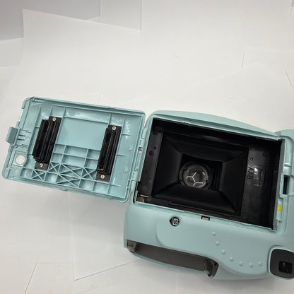Fujifilm Instax Mini 8 Instant Film Camera Blue Tested Missing Battery Cover