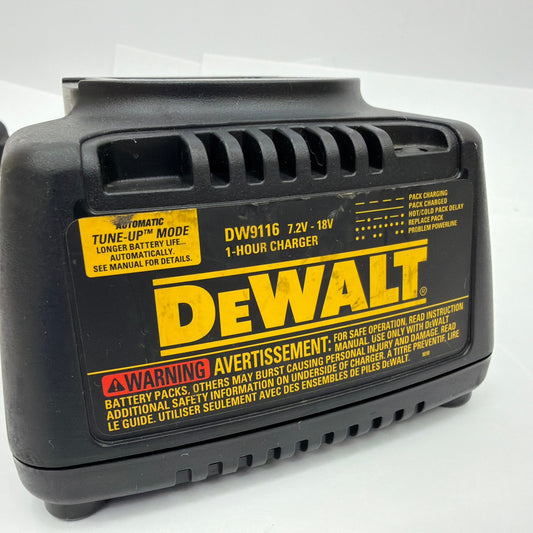 DeWalt DW9116 7.2V-18V 1 Hour Battery Charger Tested Working