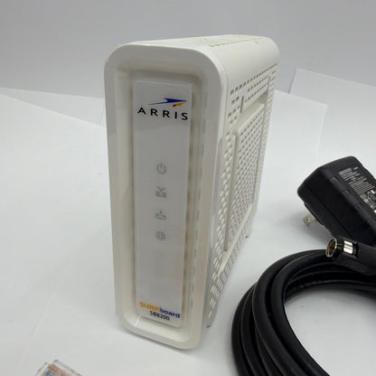 ARRIS SURFboard SB8200 DOCSIS 3.1 Cable Modem With Power Adapter Cables