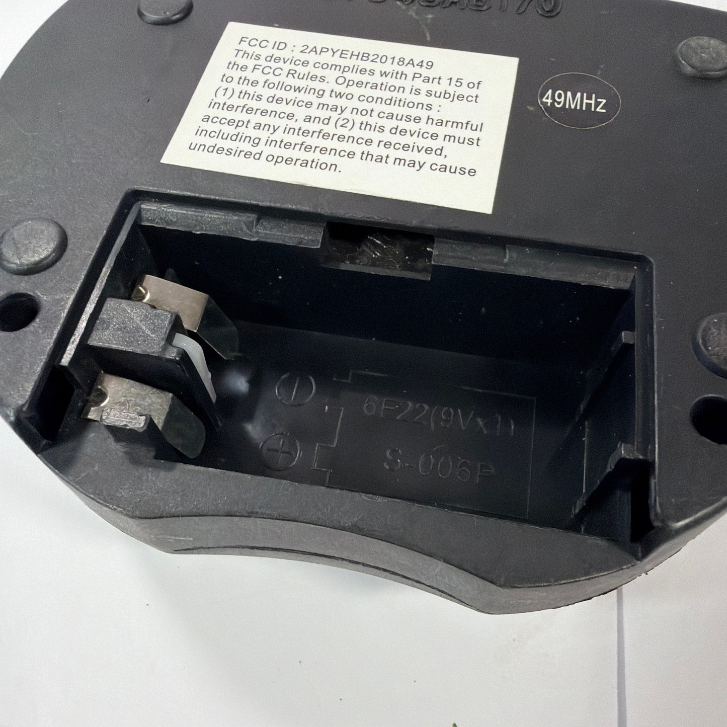 Sharper Image Thunder Tumbler 49MHz RC Transmitter No Battery Cover