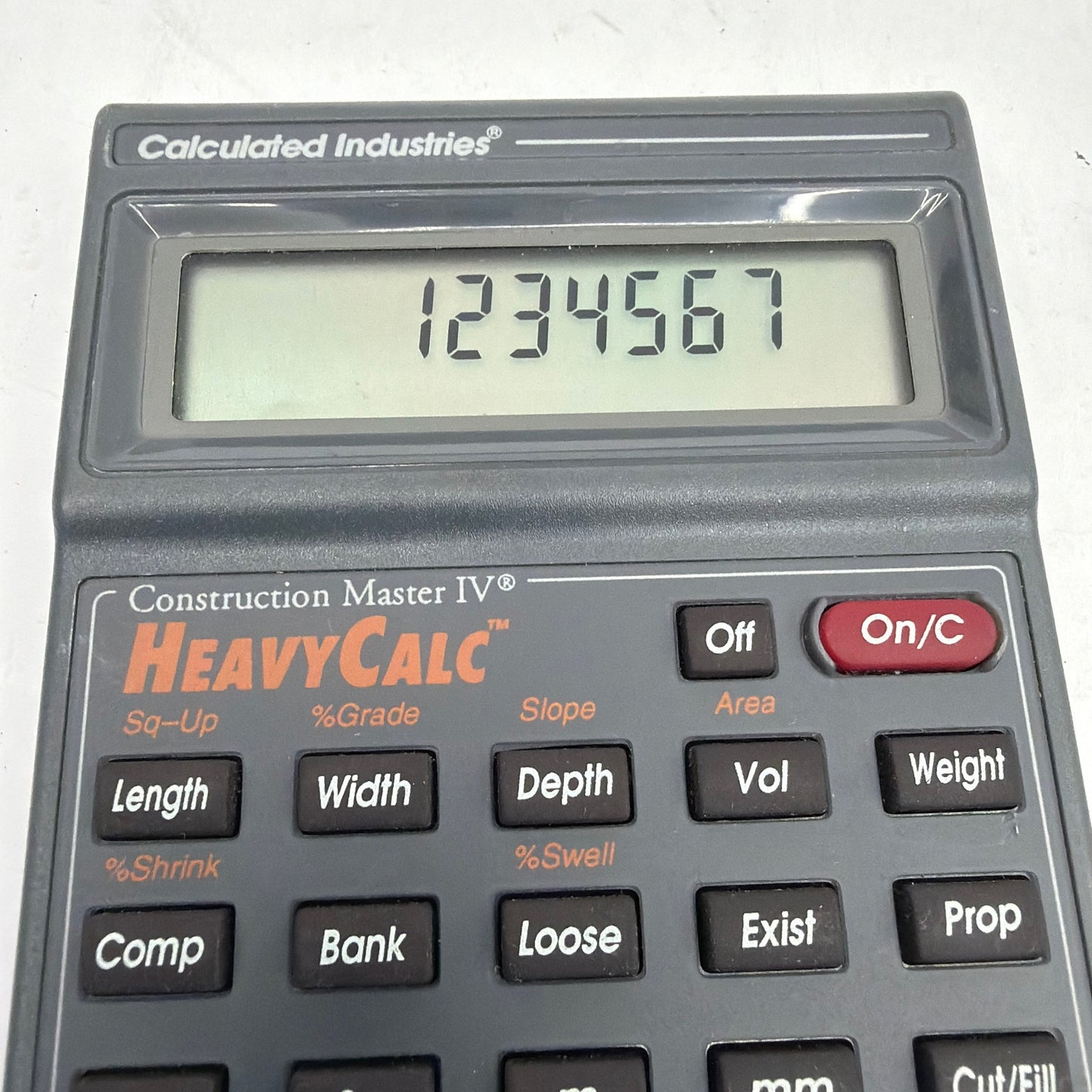 Calculated Industries Construction Master IV HeavyCalc Calculator Model 4315 v1.