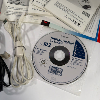 Canon PowerShot SD1000 Digital ELPH 7.1MP Silver Camera Tested Working