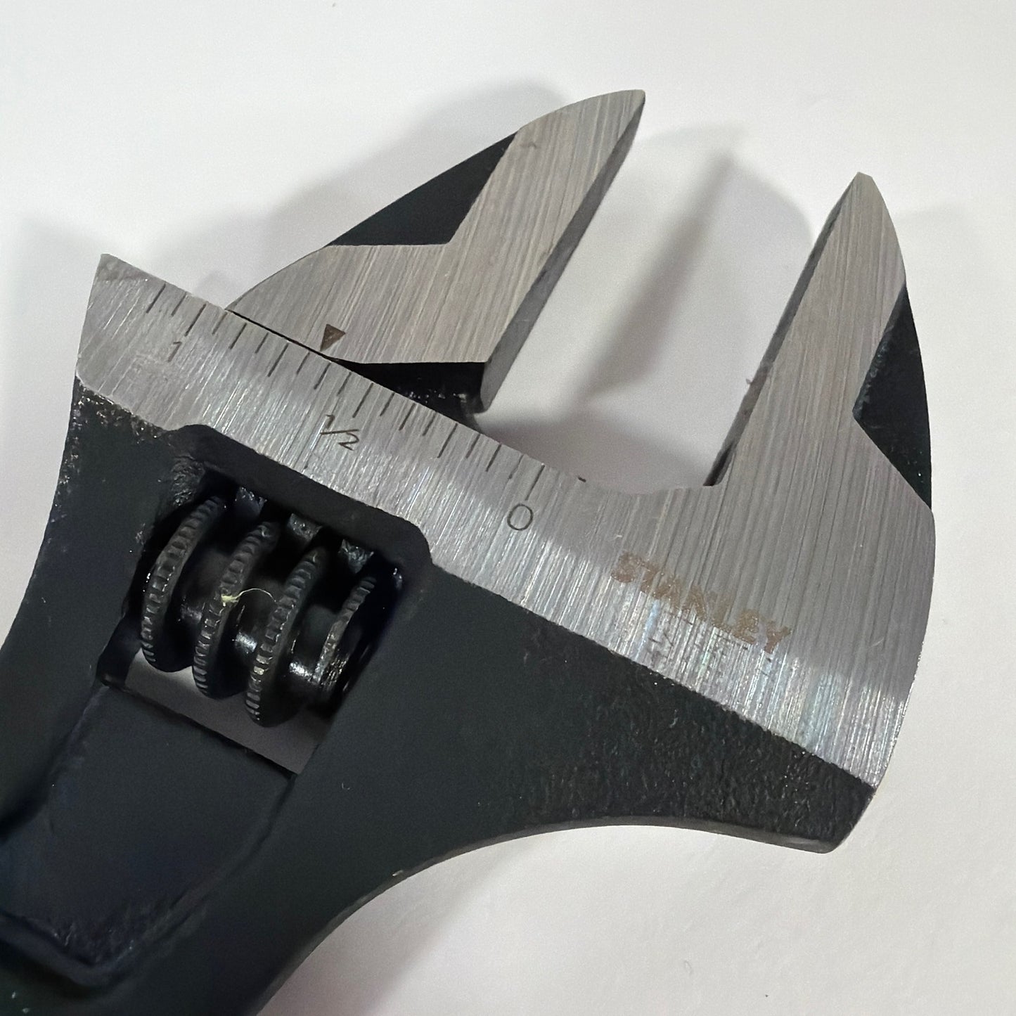 Stanley 90-948 8 Inch Adjustable Wrench Yellow Black Control Grip