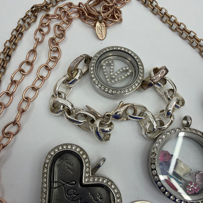 Origami Owl Living Locket Jewelry Lot Necklaces Bracelets Charms