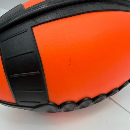 Vintage 2005 Hasbro Nerf Weather Blitz Foam Football Orange Black 9.5 Inch
