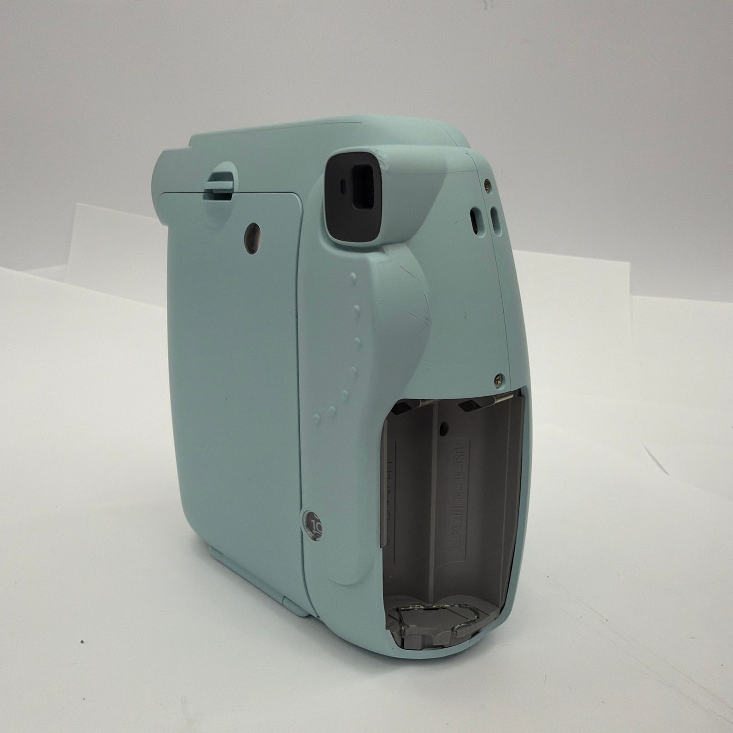 Fujifilm Instax Mini 8 Instant Film Camera Blue Tested Missing Battery Cover