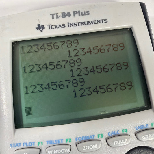 Texas Instruments TI-84 Plus Graphing Calculator Tested Working with Slide Cover