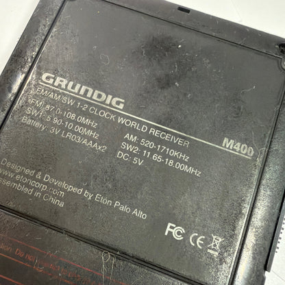 Grundig Mini 400 M400 AM/FM Shortwave Pocket Radio with Case and Manual