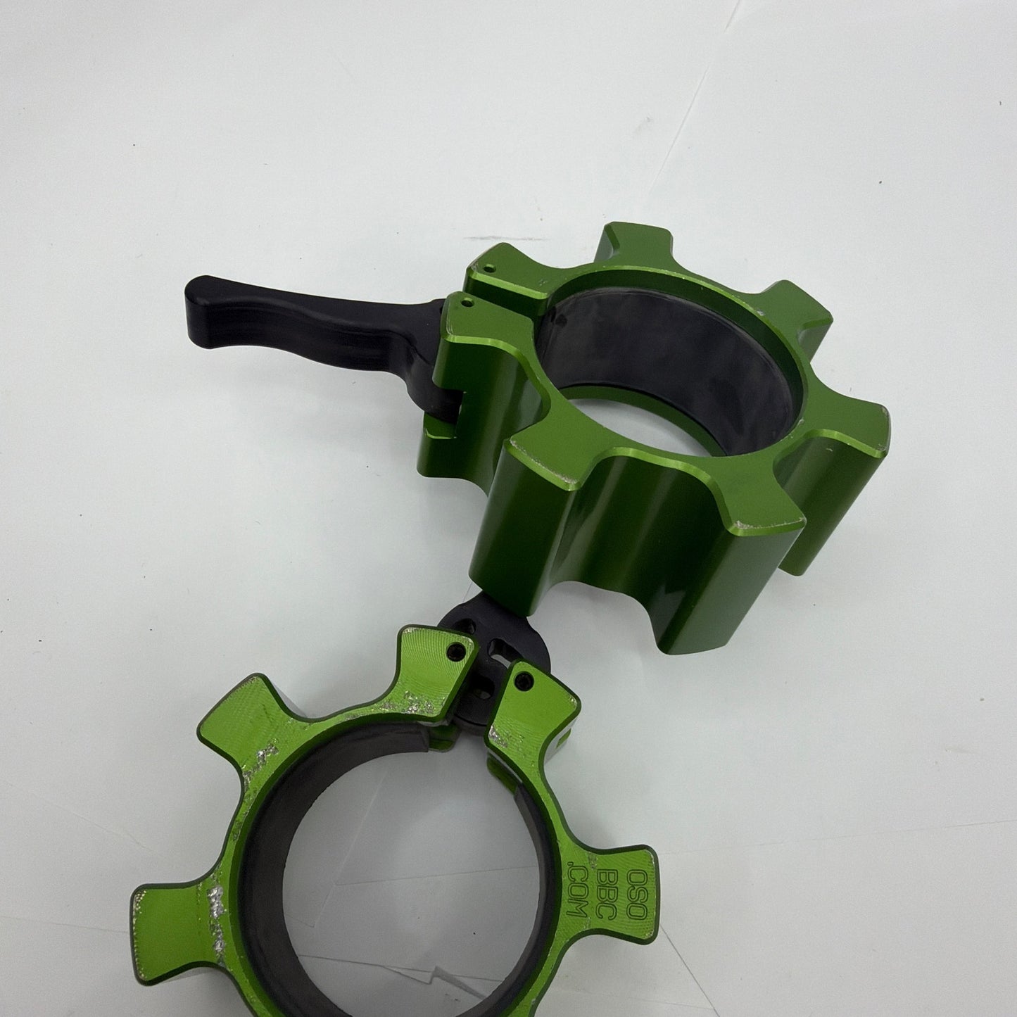 REP OSO Barbell Collars Green Pair Made in USA