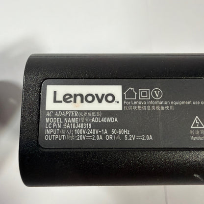 Lenovo ADL40WDA 40W AC Adapter Charger 20V 2A P/N 5A10J40319 With USB-A Cable
