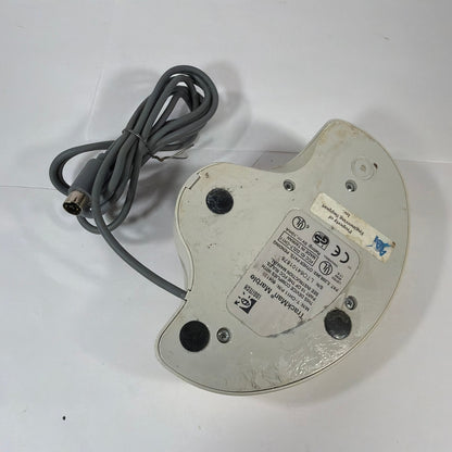 Logitech TrackMan Marble Trackball Mouse T-CH11 PS/2 Wired Beige/Red Tested