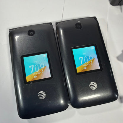 Alcatel Cingular Flip 2 4044O AT&T Flip Phones Lot of 2 With Chargers