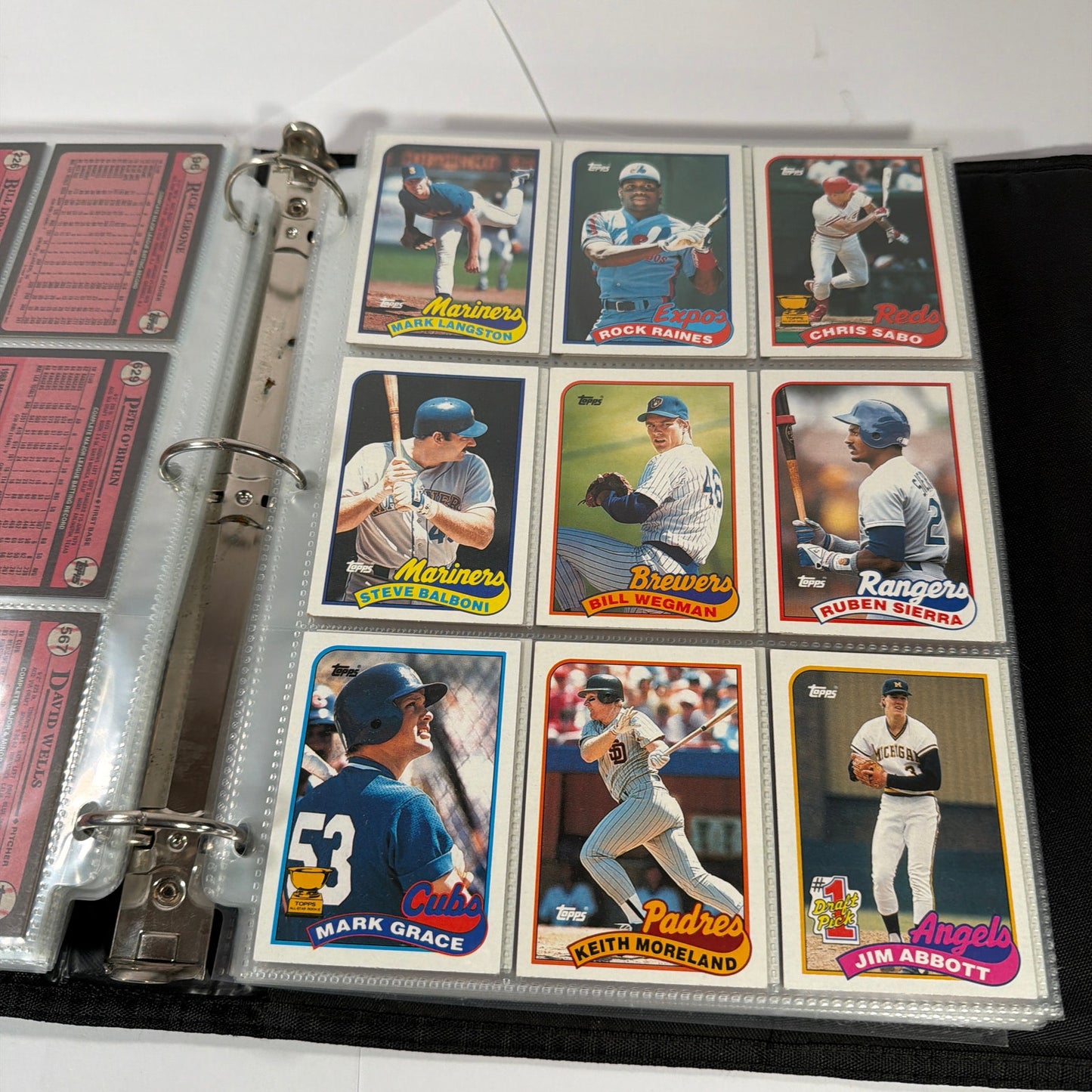 250+ Vintage Baseball Cards Lot in PenTab PRO Binder Topps Bowman O-Pee-Chee