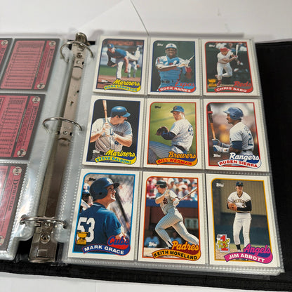 250+ Vintage Baseball Cards Lot in PenTab PRO Binder Topps Bowman O-Pee-Chee