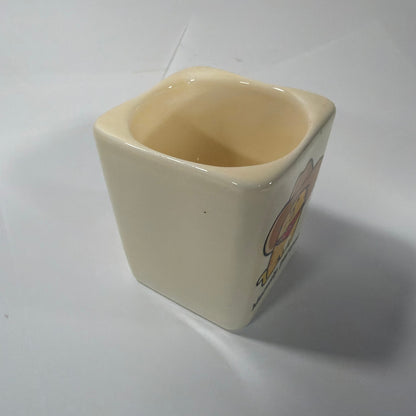 Spencer's Meowdy Partner Cowboy Cat Ceramic Shot Glass 3 oz 2.5 in Tall