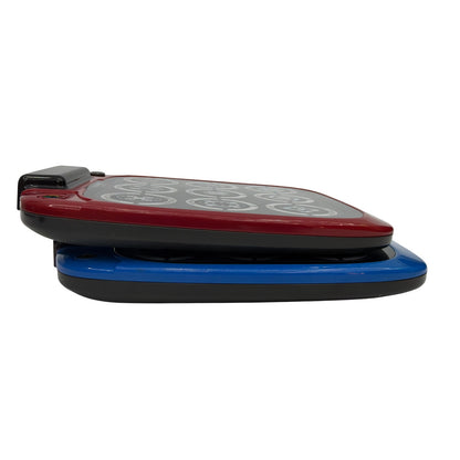 Virztex FlashPad Connect Touchscreen Handheld Game Set of 2 Red Blue Tested
