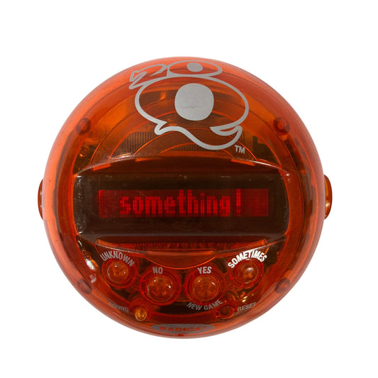 Radica 20Q 20 Questions Handheld Electronic Game Thomson Tradeweb Orange Tested