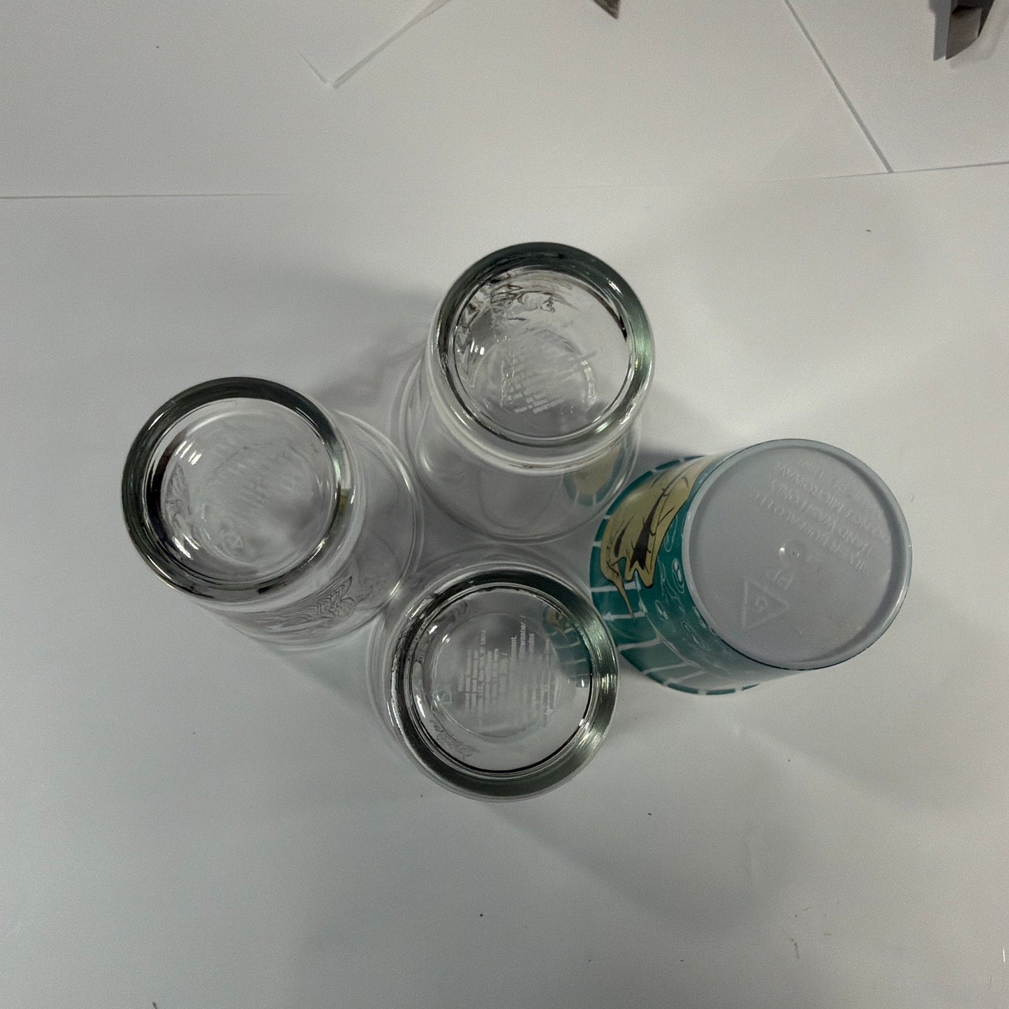 Silver Buffalo Disney 1.5 oz Mini Shot Glass Lot Mad Hatter White Rabbit Chesire