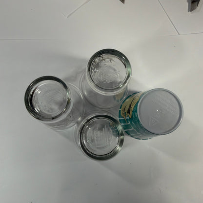 Silver Buffalo Disney 1.5 oz Mini Shot Glass Lot Mad Hatter White Rabbit Chesire