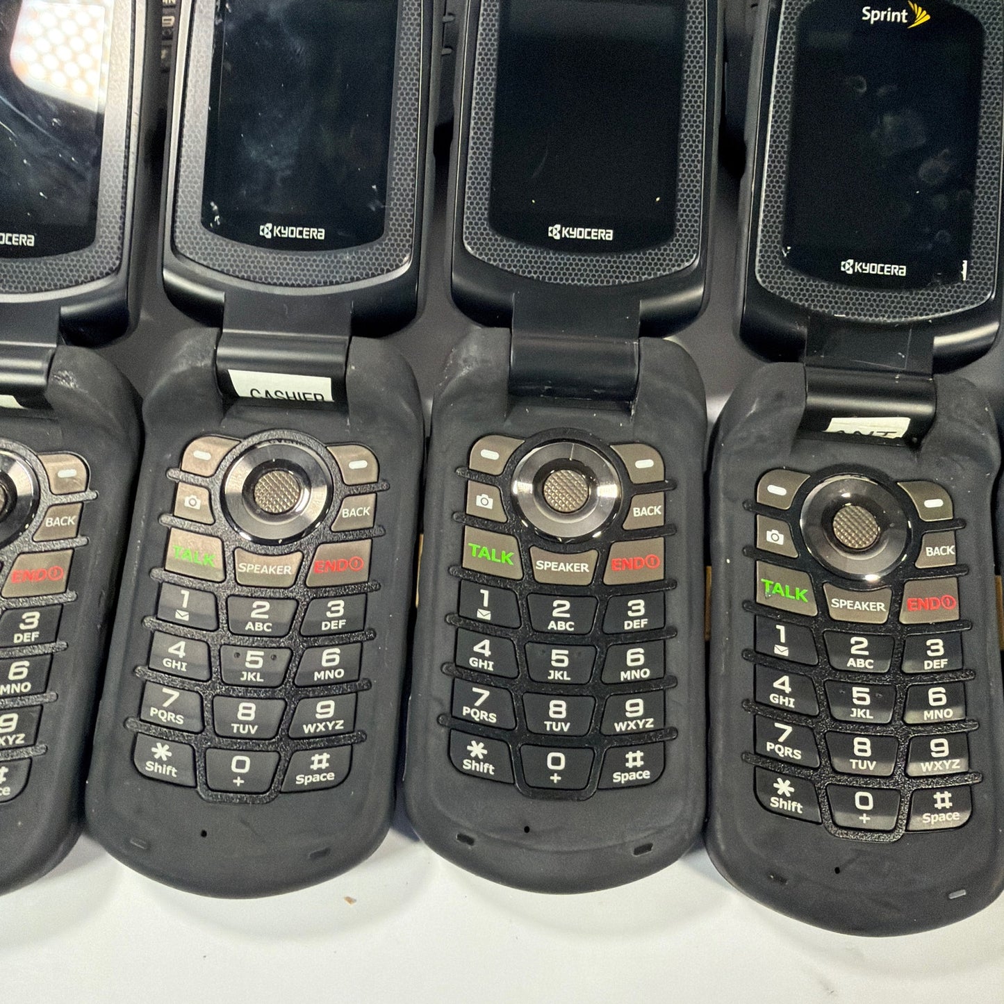 Lot of 15 Kyocera DuraMax E4255 Sprint Rugged Flip Phones Untested