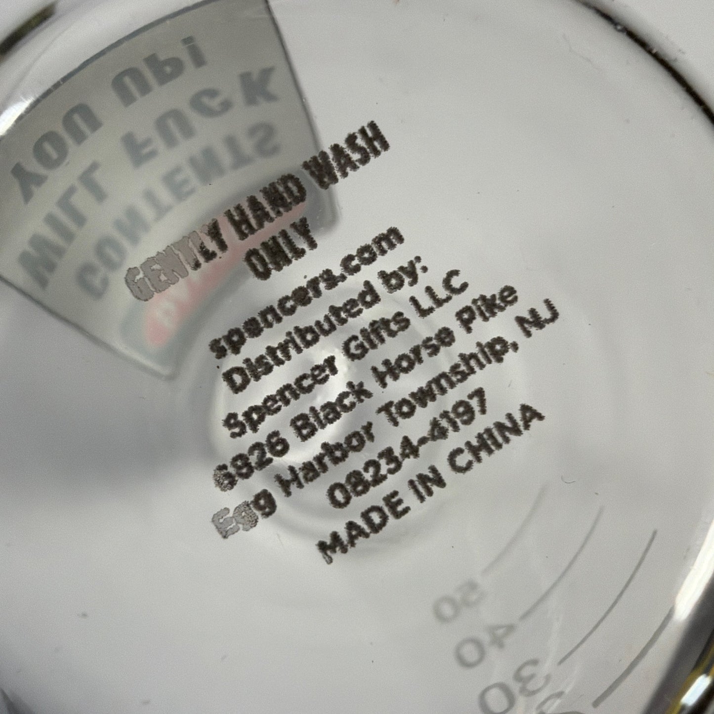 Spencer’s Lot of 4 Adult Humor Novelty Shot Glasses Mixed Styles