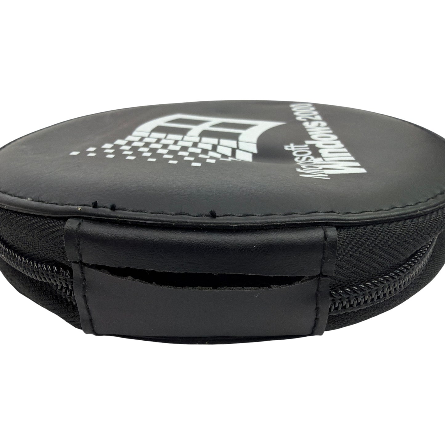 Microsoft Windows 2000 Round Zippered Case Pouch Leed's Black