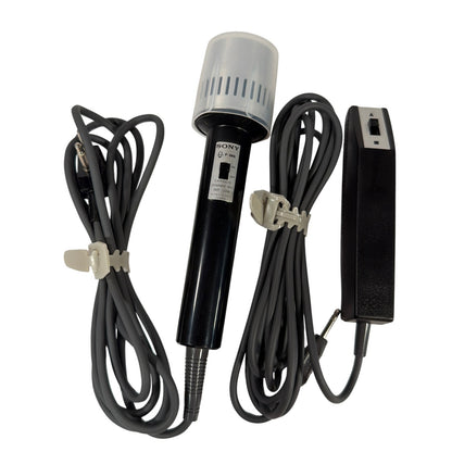 Sony F-26S Cardioid Dynamic Microphone with RM-15 Wired Remote Control