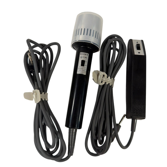 Sony F-26S Cardioid Dynamic Microphone with RM-15 Wired Remote Control